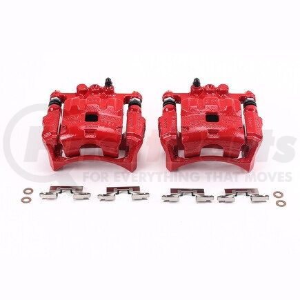 S5304 by POWERSTOP BRAKES - Red Powder Coated Calipers