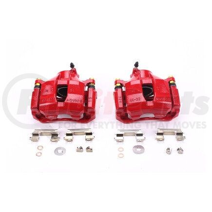 S6040 by POWERSTOP BRAKES - Red Powder Coated Calipers