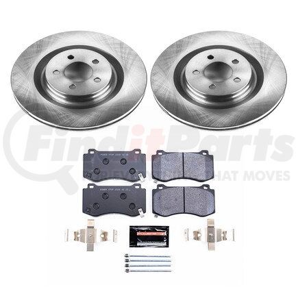 TDBK4695 by POWERSTOP BRAKES - Track Day High-Performance Brake Pad and Rotor Kit