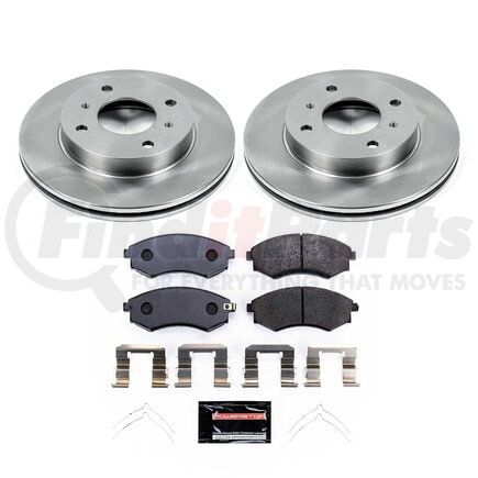 TDBK656 by POWERSTOP BRAKES - Track Day High-Performance Brake Pad and Rotor Kit