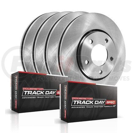 TDSK5747 by POWERSTOP BRAKES - Track Day Spec High-Performance Brake Pad and Rotor Kit