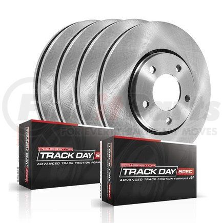 TDSK8363 by POWERSTOP BRAKES - Track Day Spec High-Performance Brake Pad and Rotor Kit