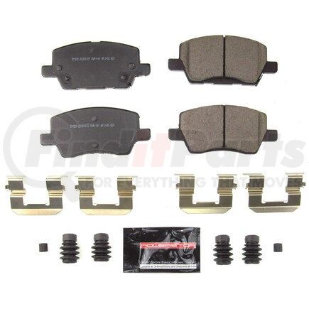 Z231929 by POWERSTOP BRAKES - Z23 EVOLUTION SPORT CARBON-FIBER BRAKE PADS W/ HARDWARE