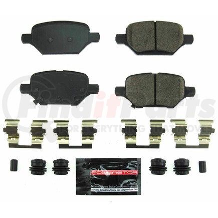 Z232168 by POWERSTOP BRAKES - Z23 EVOLUTION SPORT CARBON-FIBER BRAKE PADS W/ HARDWARE