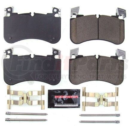 Z232184 by POWERSTOP BRAKES - Z23 EVOLUTION SPORT CARBON-FIBER BRAKE PADS W/ HARDWARE