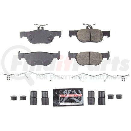 Z232219 by POWERSTOP BRAKES - Z23 EVOLUTION SPORT CARBON-FIBER BRAKE PADS W/ HARDWARE