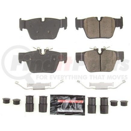 Z232240 by POWERSTOP BRAKES - Z23 EVOLUTION SPORT CARBON-FIBER BRAKE PADS W/ HARDWARE