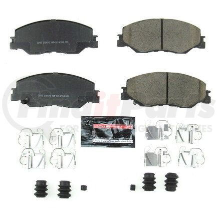 Z232185 by POWERSTOP BRAKES - Z23 EVOLUTION SPORT CARBON-FIBER BRAKE PADS W/ HARDWARE