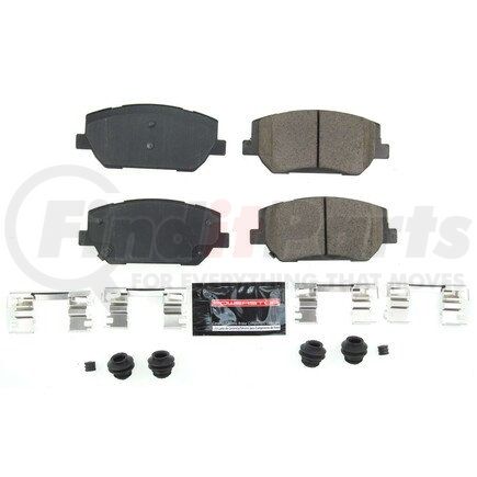 Z232198 by POWERSTOP BRAKES - Z23 EVOLUTION SPORT CARBON-FIBER BRAKE PADS W/ HARDWARE