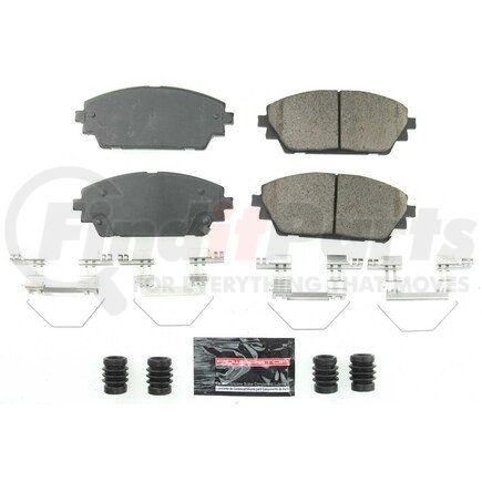 Z232218 by POWERSTOP BRAKES - Z23 EVOLUTION SPORT CARBON-FIBER BRAKE PADS W/ HARDWARE