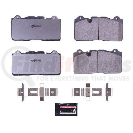 Z261395 by POWERSTOP BRAKES - Z26 STREET PERFORMANCE CARBON-FIBER CERAMIC BRAKE PADS W/ HARDWARE