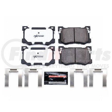 Z261799 by POWERSTOP BRAKES - Z26 STREET PERFORMANCE CARBON-FIBER CERAMIC BRAKE PADS W/ HARDWARE