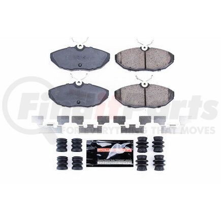 Z23806 by POWERSTOP BRAKES - Z23 EVOLUTION SPORT CARBON-FIBER BRAKE PADS W/ HARDWARE