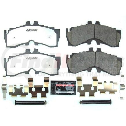 Z262062 by POWERSTOP BRAKES - Z26 STREET PERFORMANCE CARBON-FIBER CERAMIC BRAKE PADS W/ HARDWARE