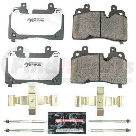 Z268007 by POWERSTOP BRAKES - Z26 STREET PERFORMANCE CARBON-FIBER CERAMIC BRAKE PADS W/ HARDWARE