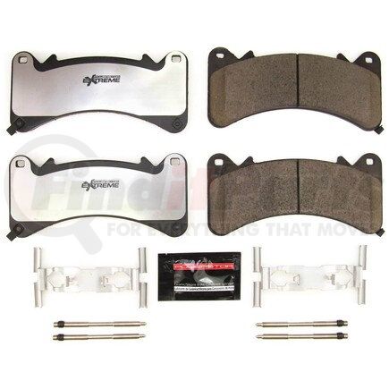 Z361910 by POWERSTOP BRAKES - Z36 TRUCK & TOW CARBON-FIBER CERAMIC BRAKE PADS W/ HARDWARE