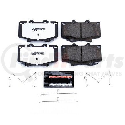 Z36502 by POWERSTOP BRAKES - Z36 TRUCK & TOW CARBON-FIBER CERAMIC BRAKE PADS W/ HARDWARE