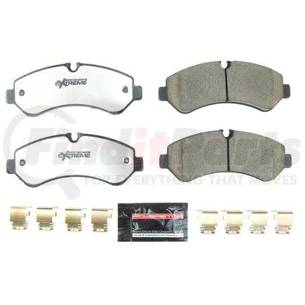 Z362236 by POWERSTOP BRAKES - Z36 TRUCK & TOW CARBON-FIBER CERAMIC BRAKE PADS W/ HARDWARE