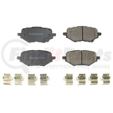 172116 by POWERSTOP BRAKES - Z17 EVOLUTION CERAMIC BRAKE PADS W/ HARDWARE