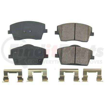 172137 by POWERSTOP BRAKES - Z17 EVOLUTION CERAMIC BRAKE PADS W/ HARDWARE