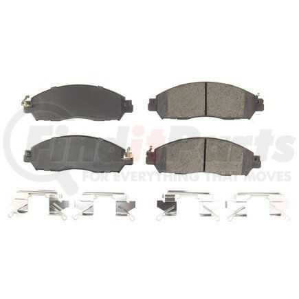 172138 by POWERSTOP BRAKES - Z17 EVOLUTION CERAMIC BRAKE PADS W/ HARDWARE