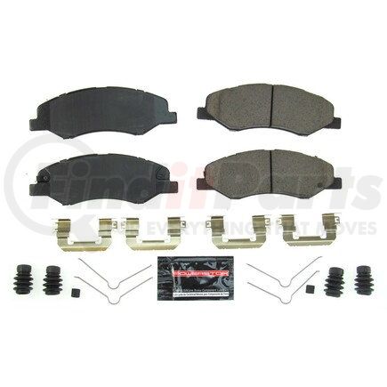 Z232089 by POWERSTOP BRAKES - Z23 EVOLUTION SPORT CARBON-FIBER BRAKE PADS W/ HARDWARE