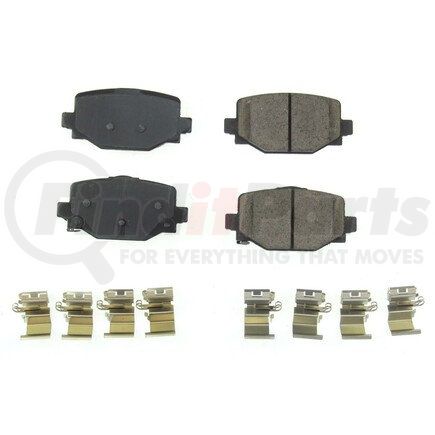 172191 by POWERSTOP BRAKES - Z17 EVOLUTION CERAMIC BRAKE PADS W/ HARDWARE