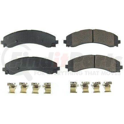 172224 by POWERSTOP BRAKES - Z17 EVOLUTION CERAMIC BRAKE PADS W/ HARDWARE