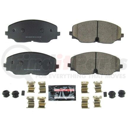 Z232074 by POWERSTOP BRAKES - Z23 EVOLUTION SPORT CARBON-FIBER BRAKE PADS W/ HARDWARE