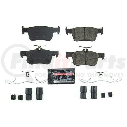 Z232102 by POWERSTOP BRAKES - Z23 EVOLUTION SPORT CARBON-FIBER BRAKE PADS W/ HARDWARE