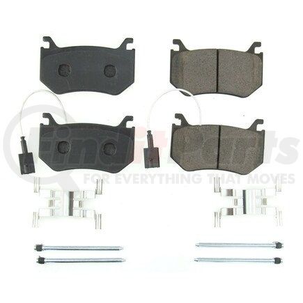 172043 by POWERSTOP BRAKES - Z17 EVOLUTION CERAMIC BRAKE PADS W/ HARDWARE