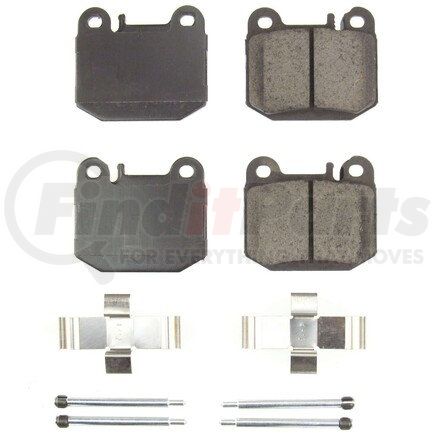 17874 by POWERSTOP BRAKES - Z17 EVOLUTION CERAMIC BRAKE PADS W/ HARDWARE