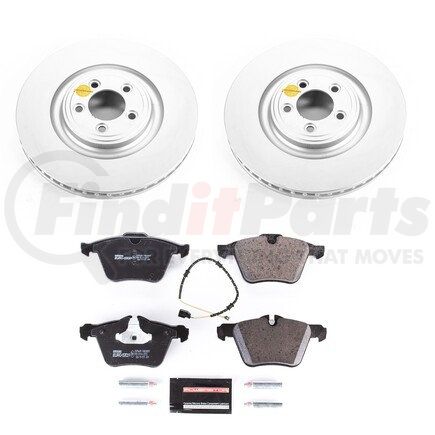 ESK6282 by POWERSTOP BRAKES - Genuine Geomet® Coated Rotors, ECE-R90 Disc Brake Pad Set + Hardware Kit