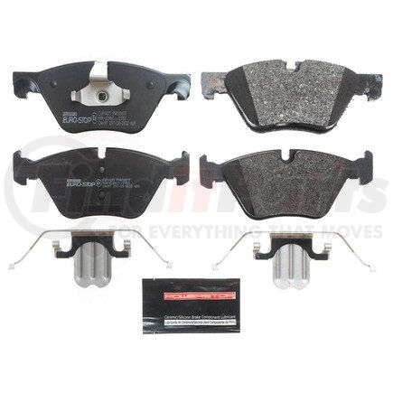 ESP1435 by POWERSTOP BRAKES - Euro-Stop® ECE-R90 Disc Brake Pad Set - with Hardware