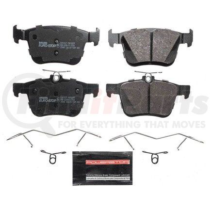 ESP2027 by POWERSTOP BRAKES - Euro-Stop® ECE-R90 Disc Brake Pad Set - with Hardware