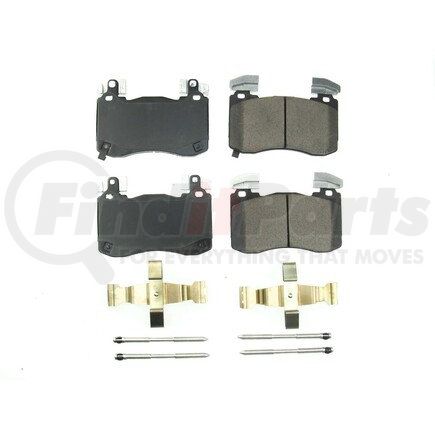 176012 by POWERSTOP BRAKES - Z17 EVOLUTION CERAMIC BRAKE PADS W/ HARDWARE