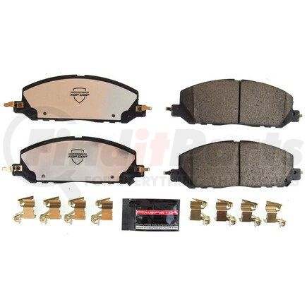 Z37-2229 by POWERSTOP BRAKES - Z37 TOP COP CARBON-FIBER CERAMIC BRAKE PADS W/ HARDWARE