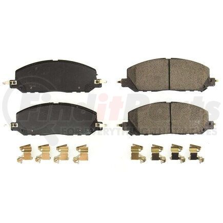 17-2229 by POWERSTOP BRAKES - Z17 EVOLUTION CERAMIC BRAKE PADS W/ HARDWARE