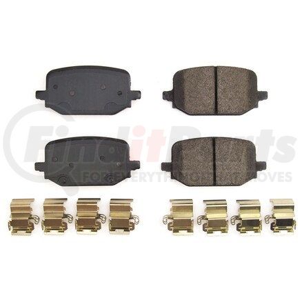 17-2232 by POWERSTOP BRAKES - Z17 EVOLUTION CERAMIC BRAKE PADS W/ HARDWARE