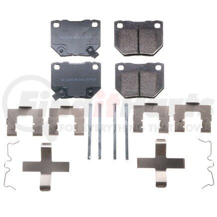 17461 by POWERSTOP BRAKES - Z17 EVOLUTION CERAMIC BRAKE PADS W/ HARDWARE