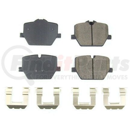 172220 by POWERSTOP BRAKES - Z17 EVOLUTION CERAMIC BRAKE PADS W/ HARDWARE