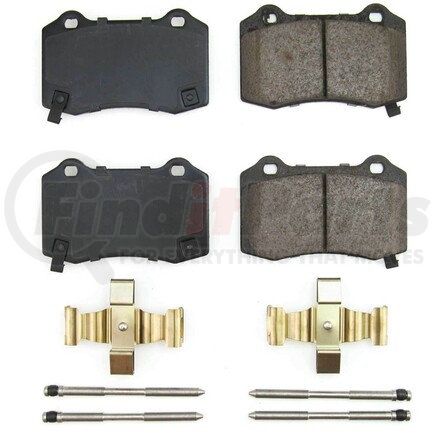 17-1053B by POWERSTOP BRAKES - Z17 EVOLUTION CERAMIC BRAKE PADS W/ HARDWARE