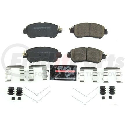 Z232038 by POWERSTOP BRAKES - Z23 EVOLUTION SPORT CARBON-FIBER BRAKE PADS W/ HARDWARE