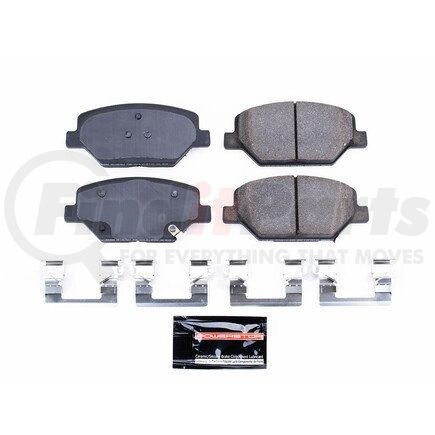 Z231886 by POWERSTOP BRAKES - Z23 EVOLUTION SPORT CARBON-FIBER BRAKE PADS W/ HARDWARE