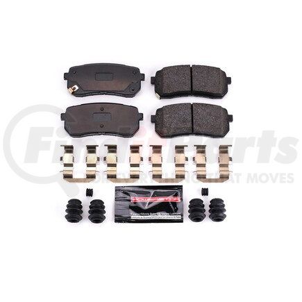 Z231302 by POWERSTOP BRAKES - Z23 EVOLUTION SPORT CARBON-FIBER BRAKE PADS W/ HARDWARE