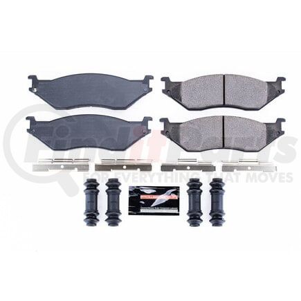 Z23777 by POWERSTOP BRAKES - Z23 EVOLUTION SPORT CARBON-FIBER BRAKE PADS W/ HARDWARE