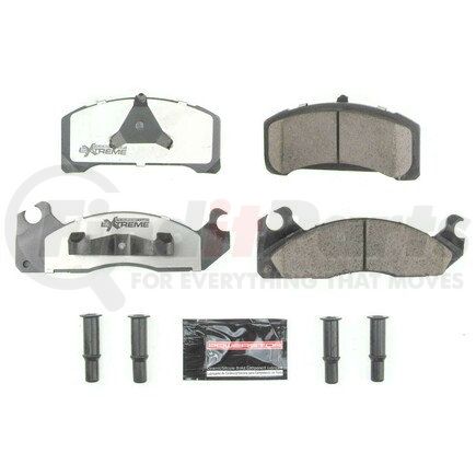 Z26310 by POWERSTOP BRAKES - Z26 STREET PERFORMANCE CARBON-FIBER CERAMIC BRAKE PADS W/ HARDWARE