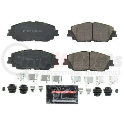 Z232076 by POWERSTOP BRAKES - Z23 EVOLUTION SPORT CARBON-FIBER BRAKE PADS W/ HARDWARE