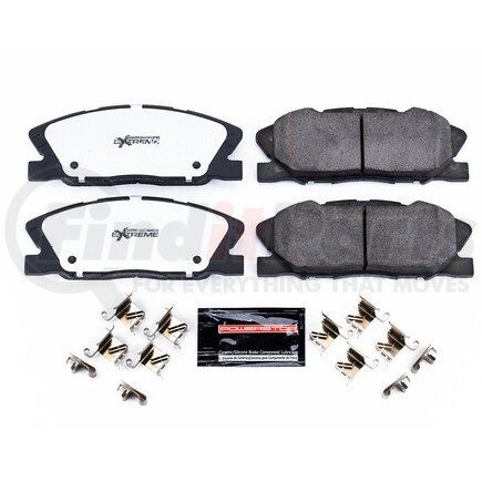 Z261767 by POWERSTOP BRAKES - Z26 STREET PERFORMANCE CARBON-FIBER CERAMIC BRAKE PADS W/ HARDWARE