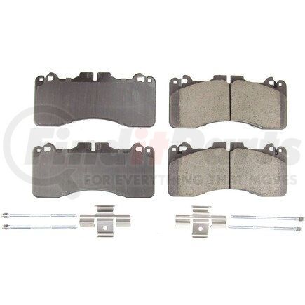 171440 by POWERSTOP BRAKES - Z17 EVOLUTION CERAMIC BRAKE PADS W/ HARDWARE